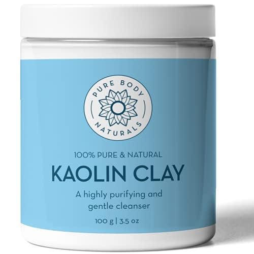 Pure Body Naturals Kaolin Clay Powder, 100 g - Perfect for Natural DIY Skin Cleansers, Masks and Scrubs Beauty & Personal Care Pure Body Naturals
