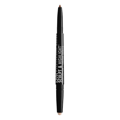 NYX PROFESSIONAL MAKEUP Sculpt and Highlight Brow Contour, Eyebrow Pencil, Auburn Soft Pink Beauty & Personal Care NYX PROFESSIONAL MAKEUP