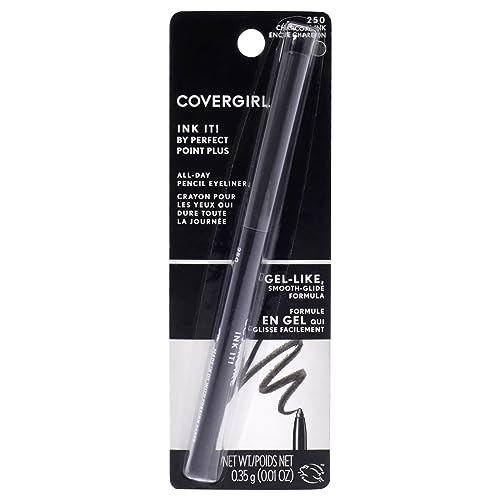 COVERGIRL Ink It By Perfect Point Plus Waterproof Eyeliner, 1 Pencil, 0.21 Fl Oz, Long Lasting, Smudging Eyeliner