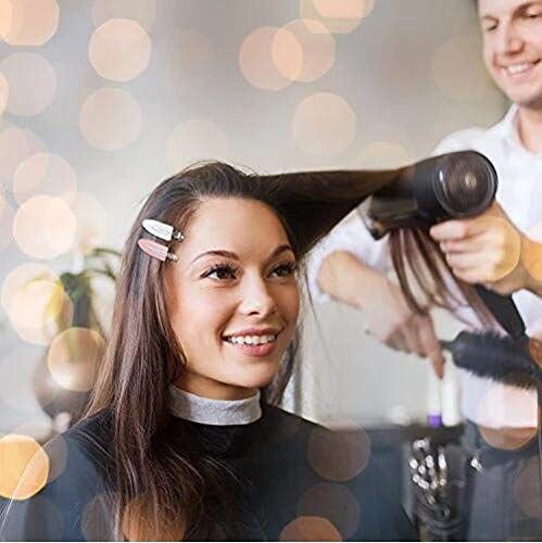 6 Pieces No Bend Hair Clips, No Crease Hair Clip for Hairstyling, Makeup Clips for Women and Girls (Black&Pink&White) Beauty & Personal Care LUOTIVON