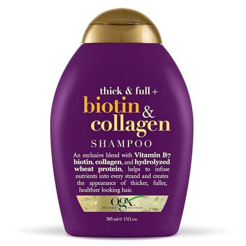 Ogx Shampoo Biotin & Collagen 13 Ounce (384ml) (2 Pack) Beauty & Personal Care OGX