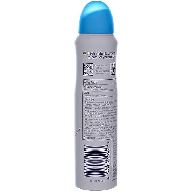 Dove Dry Spray Antiperspirant, Nourished Beauty 3.80 oz (Pack of 5) Beauty and Personal Care Dove