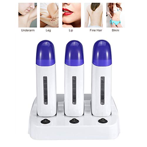 3 Types Portable Wax Roller Warmer for Women's Hair Removal, Roll on Home and Salon Waxing Machine with Cartridges (06#) Beauty and Personal Care Sonew