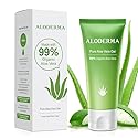 Aloderma 99% Organic Aloe Vera Gel Made within 12 Hours of Harvest, Easy Travel Size Tube for Body, Face, & Scalp, Cooling, Soothing Instant Relief Beauty & Personal Care Aloderma
