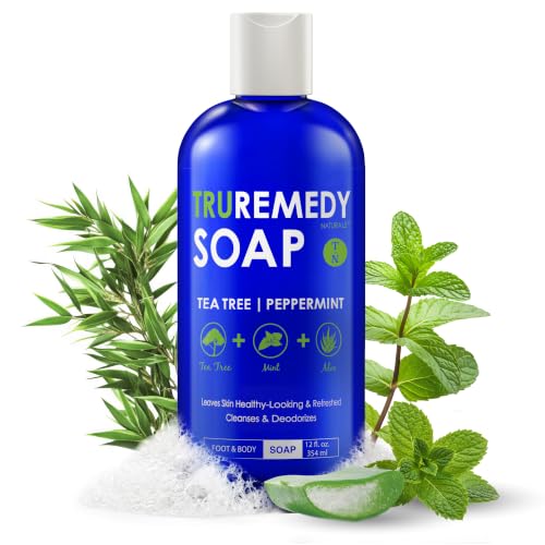 Truremedy Naturals 12 oz Tea Tree Oil Body Wash - Invigorating Tea Tree Soap with Peppermint, Aloe, Eucalyptus, Coconut and Olive Oil - Refreshing Beauty and Personal Care Truremedy Naturals Default Title