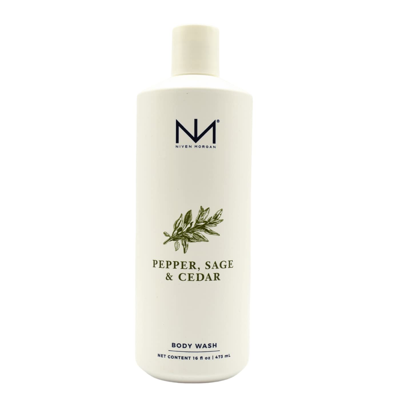 Niven Morgan Pepper, Sage and Cedar Body Wash 16 fl oz 473 ml Beauty & Personal Care Niven Morgan