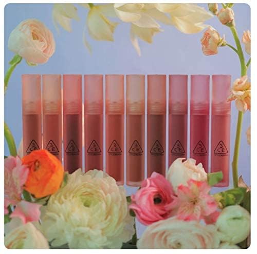 3CE BLUR WATER TINT(4.6g) soft lip with less smear with a blurry finish (#CORAL MOON) with sun cream(1ml*3ea) Beauty & Personal Care 3CE