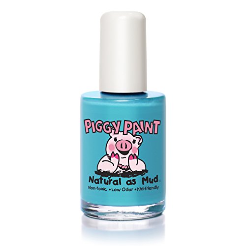 Piggy Paint Nail Polish, Non-Toxic, Natural, Vegan - Bright Turquoise