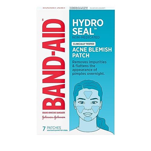 Band-Aid Brand Hydro Seal Acne Patches for Face, Non-Medicated Acne Blemish Patch Absorbs Fluids & Provides a Protective Healing Environment Beauty & Personal Care Band-Aid
