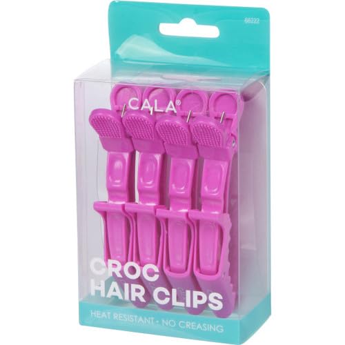 Cala Lavender croc hair clips 4 count, 4 Count Beauty & Personal Care Cala