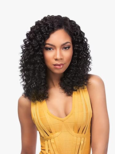 Sensationnel Empire Curly Human Hair-Deep Wave,16 inch, 27 HONEYBLONDE