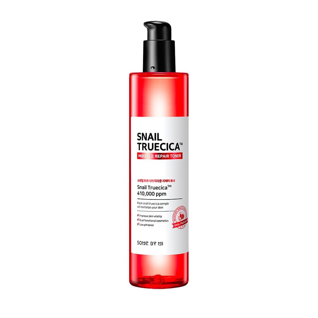 SOME BY MI Snail Truecica Miracle Repair Toner - 4.6Oz, 135ml - Made from Snail Mucin for Sensitive Skin - Daily Repair Face Toner with Skin Texture Beauty & Personal Care SOME BY MI