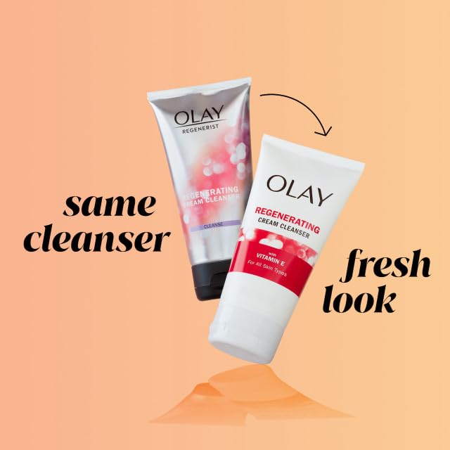 Olay Regenerist Regenerating Advanced Anti Aging Cream Facial Cleanser 5 oz (Pack of 3) Beauty & Personal Care Olay