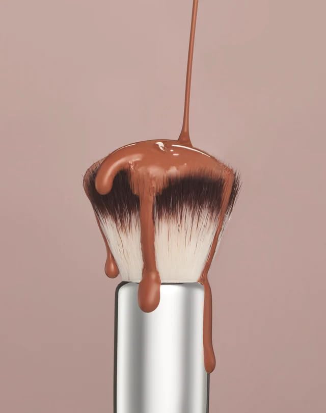 ILIA - Complexion Brush | Liquid + Cream Complexion Product Brush Made with FSC Certified Wood, Aluminum, + Soft, Vegan Bristles | Expertly Crafted | Beauty & Personal Care ILIA