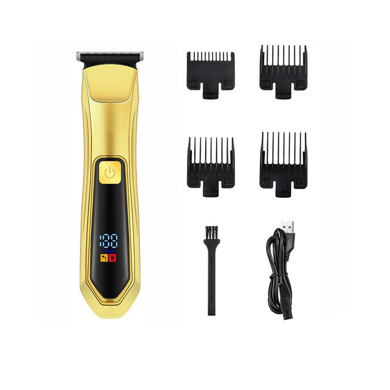 QDKVTNDJZ Professional Hair Clippers for Men Cordless Hair/Beard Trimmer, 4 Limit Combs,LCD Display Barber for Cutting & Mens Grooming Beauty and Personal Care QDKVTNDJZ