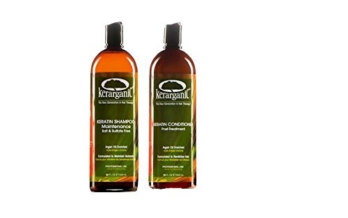 ORGANIC KERATIN POST-TREATMENT SET - SALT & SULFATE FREE SHAMPOO 32oz + CONDITIONER 32oz Beauty & Personal Care KERARGANIC