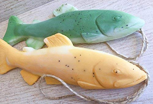3 Pack of Trout Soap on a Rope, Individually Packaged, Fod Dad, Guys, Stocking Stuffers for Men, Gifts for Him, Fishing Gifts, Fly Fishing, Funny Beauty & Personal Care Dope on a Rope
