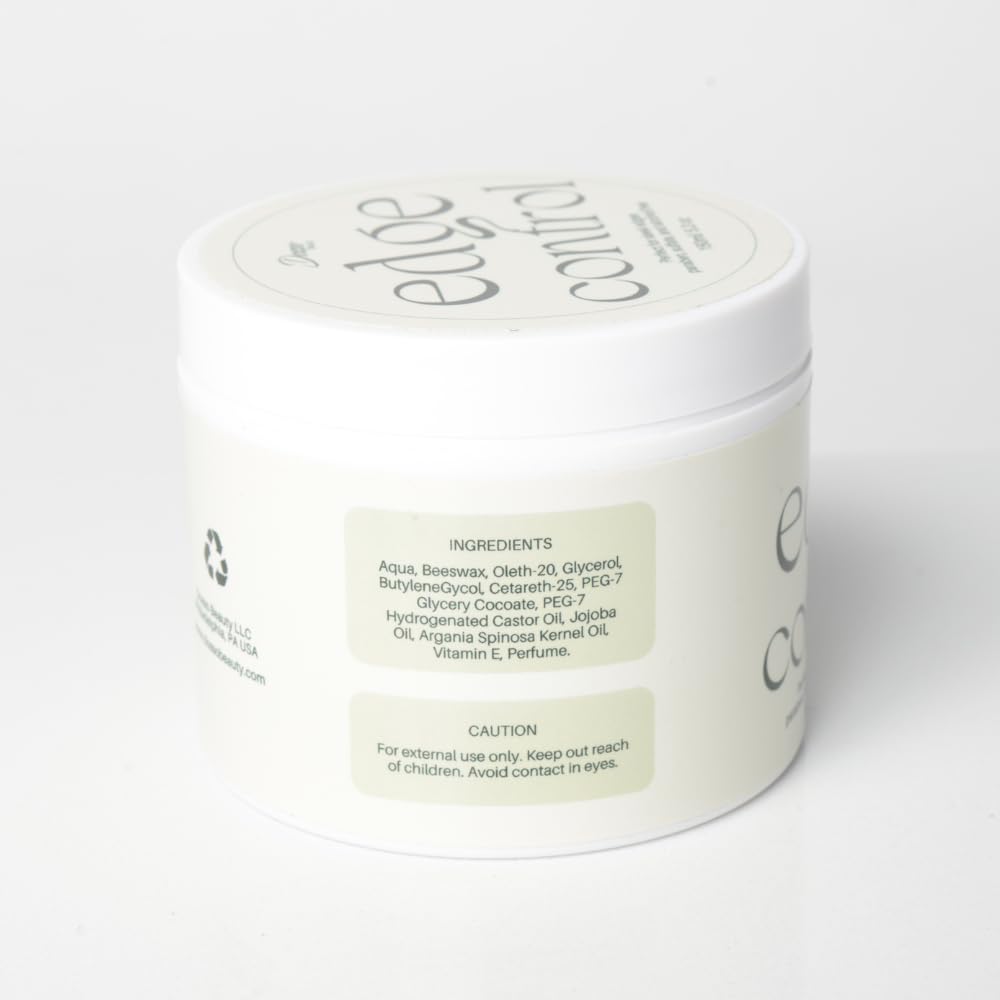 Dosso Beauty Organic Edge Control Hair Styling Gel, 5.3 oz, 48hr Hold, For All Hair Types, Naturally Scented, Non-Flaky- No Residue, Damage Free Hair Beauty & Personal Care Dosso Beauty