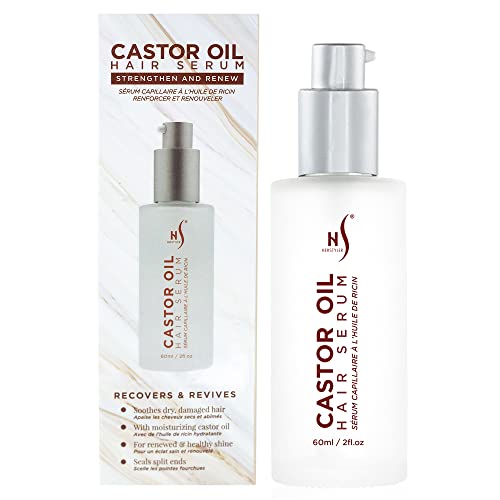 HerStyler Castor Oil Hair Serum for Hair Growth - Hair Shine Serum with Vitamin E - Hair Growth Serum - Hair Serum Heat Protectant - Vitamin E Beauty & Personal Care HerStyler