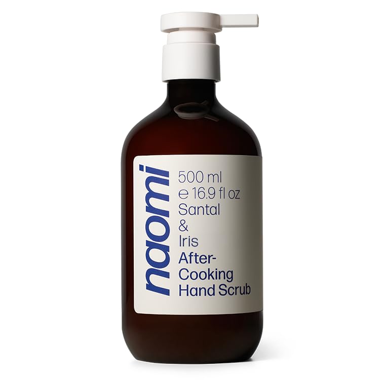Naomi After-Cooking Hand Scrub | Odor Neutralizing Exfoliating Hand Wash for Kitchen | Removes Garlic Seafood Smells | Gentle Non-Drying Jojoba Hand Beauty & Personal Care Naomi Cooking