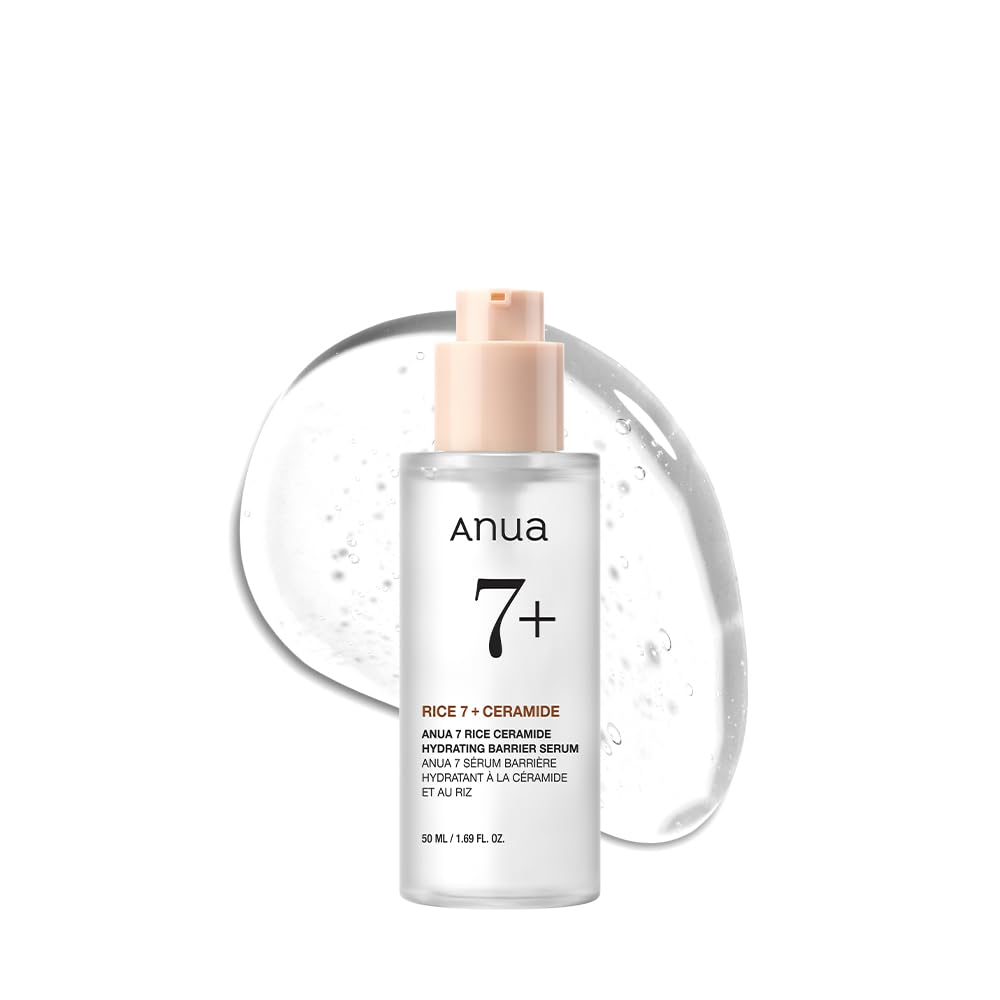 Anua Rice Ceramide 7 Hydrating Barrier Serum, Moisturizing Face Serum, Non-comodogenic, Hyaluronic Acid, Niacinamide, Lightweight, Fragrance Free Beauty and Personal Care ANUA Default Title