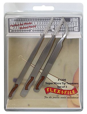 Flex-I-File 1200 Super Micro Tip Tweezers Set (3pk) Beauty and Personal Care Flex-I-File