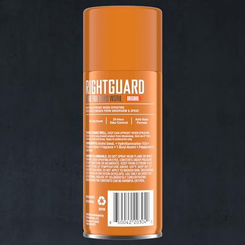 Right Guard Sport Original Scent Deodorant Spray - Aluminum Free Protection Spray Deodorant For Men, Blocks Sweat, 24-Hour Odor Protection Beauty & Personal Care Right Guard