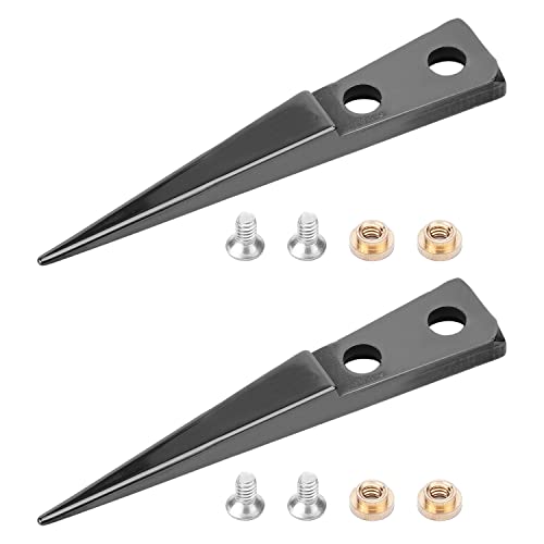 Utoolmart Straight Pointed Ceramic Tips Replaceable Heat Resistance Non-Conductive Heads for Ceramic Tweezers Black 2 Pairs Beauty and Personal Care Utoolmart