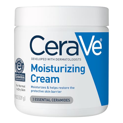 CeraVe Moisturizing Cream, Body and Face Moisturizer for Dry Skin, Body Cream with Hyaluronic Acid and Ceramides, Daily Moisturizer, Oil-Free Beauty and Personal Care CeraVe Default Title