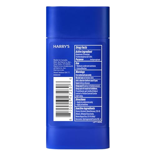 Harry's Extra-Strength Antiperspirant Deodorant, Sweat & Odor Control Antiperspirant for Men, Variety Pack - Stone, Redwood, Wildlands Beauty & Personal Care Harry's