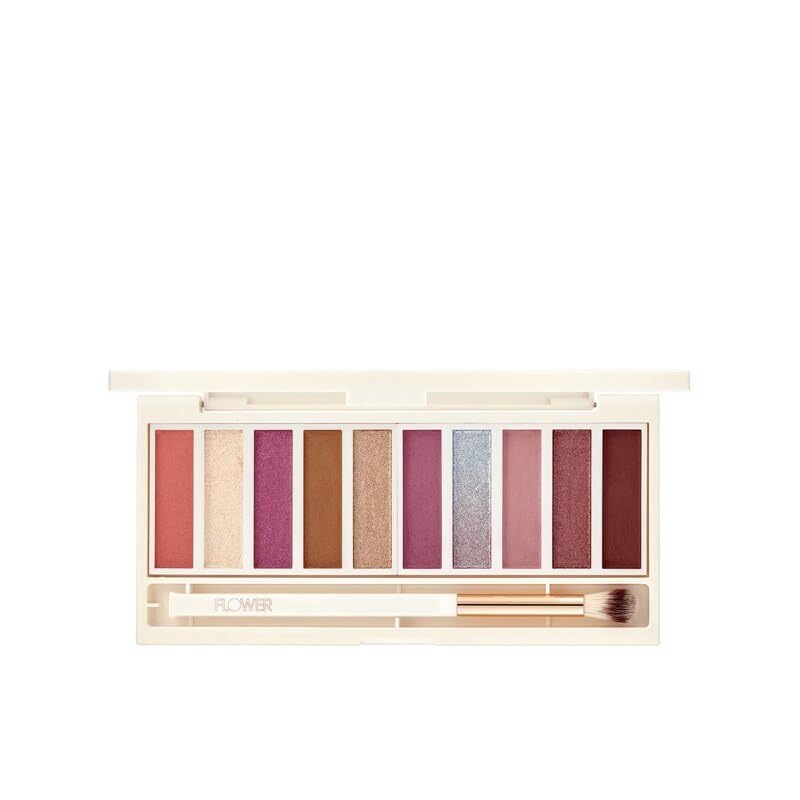 FLOWER BEAUTY By Drew Barrymore Shimmer + Shade Eyeshadow Palette - Neutral Colors + Ten Shades - Mix + Layers Shades - Easily Blendable + Rich Color… Beauty & Personal Care FLOWER BEAUTY