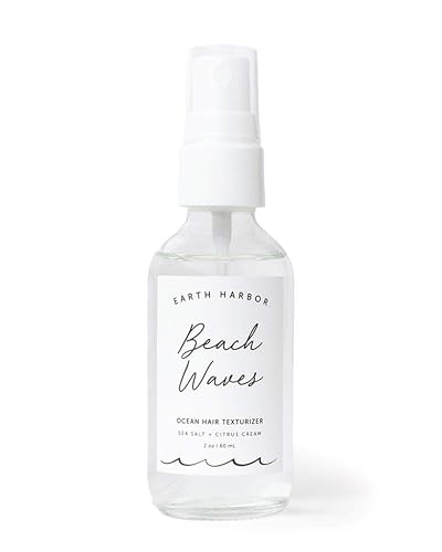 Earth Harbor BEACH WAVES Ocean Hair Texturizer, Sea Salt Spray for Beachy Texture Volume and Body, Lightweight Hydration with Oil Control, Fine Mist Beauty & Personal Care Earth Harbor