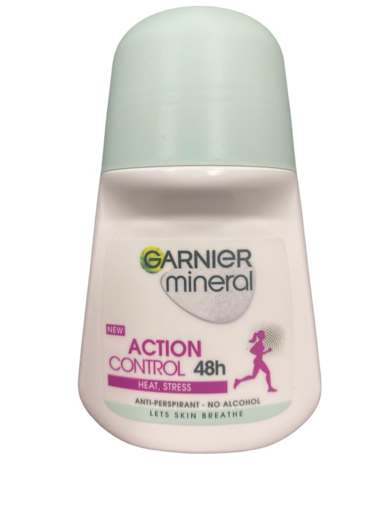 (Pack of 4) Garnier Mineral Action Control Anti-perspirant Roll On for Women 4x50ml Beauty and Personal Care Garnier