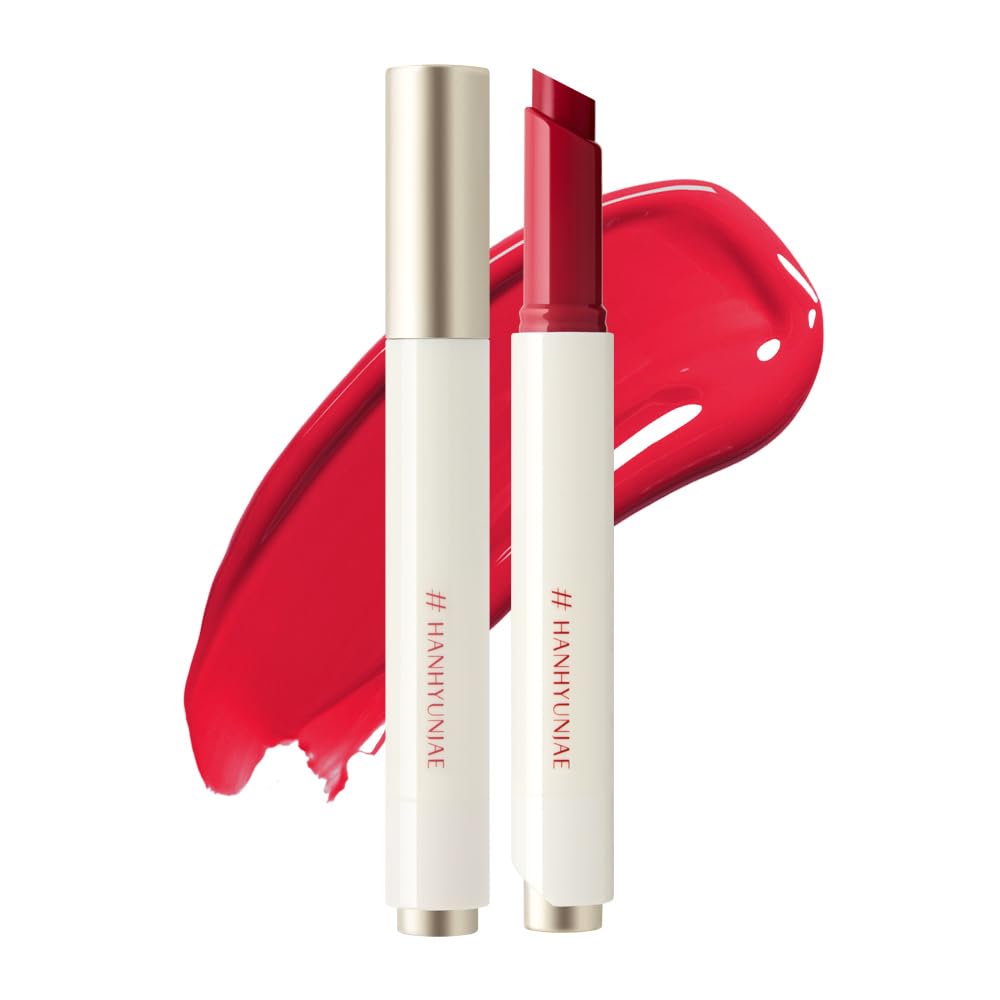 # HANHYUNJAE Pro Melt Lip Balm, 3 Colors Food-Inspired Glossy Finish (01 / Cherry Red) / 0.098oz / Vegan, Hypoallergenic, Hydrating Melting Balm Beauty and Personal Care HANHYUNJAE