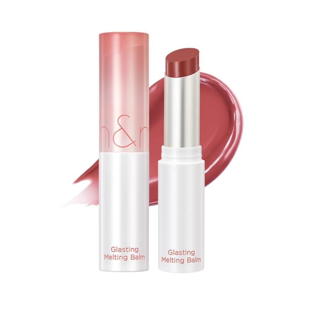 Glasting Melting Balm - High Shine, Hydrating Tinted Lip Balm - Buildable Gloss & Vegan Formula - Korean Glossy Lip Balm with Shea Butter 0.12 oz (#06 Beauty and Personal Care rom&nd