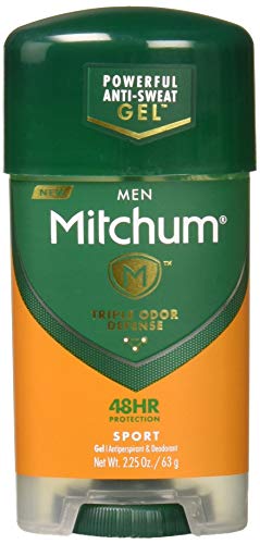 Mitchum Antiperspirant Deodorant Stick for Men, Triple Odor Defense Gel, 48 Hr Protection, Dermatologist Tested, Sport,green 2.25 oz (pack of 2) Beauty and Personal Care Mitchum