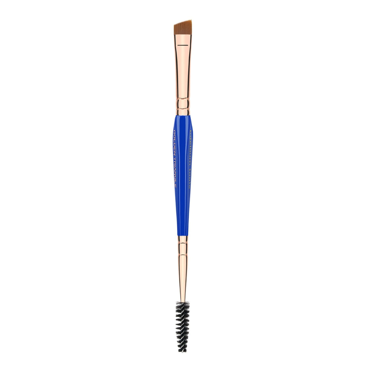 Bdellium Tools Professional Makeup Brush - Golden Triangle 736 Double-ended Angled Definer/Spoolie - With All-Vegan Synthetic Fibers, For Polished