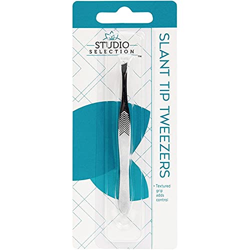 PROFESSIONAL Slant Tip TWEEZERS Very Easy To Hold THE BEST PRECISION EYEBROW TWEEZERS Men/Women; PORTABLE Beauty Tools for Facial Hair Removal Beauty and Personal Care STUDIO SELECTION