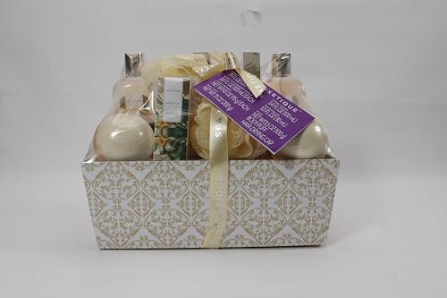 Spa Gift Baskets for Women, Spa Luxetique Spa Gifts for Women, Birthday Gifts Spa Kit, 12pc Vanilla Bath Set, Womens Self Care Gifts,Christmas Gifts Beauty & Personal Care spa luxetique