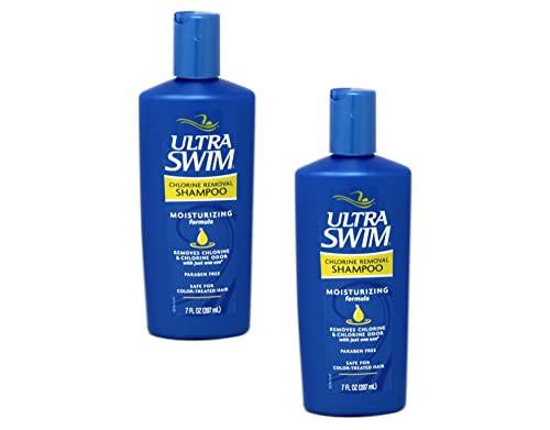 UltraSwim Chlorine Removal Shampoo, Moisturizing Formula, Safe for Color-Treated Hair, 7 fl oz (Pack of 2) Beauty & Personal Care UltraSwim