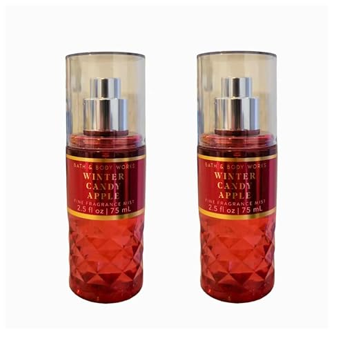 Bath & Body Works Mini Travel Size Fine Fragrance Mists, 2.5oz Each, Set of 2 (Winter Candy Apple) Beauty & Personal Care Bath & Body Works