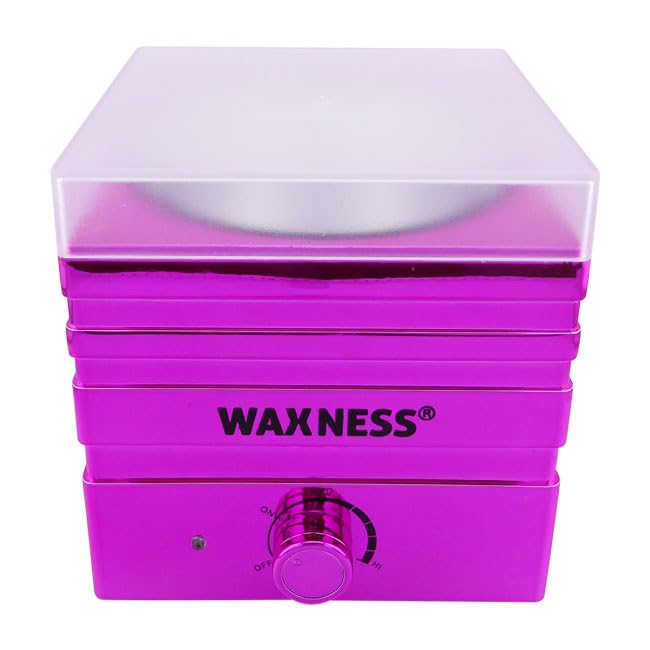 Waxness Mini W-CUBE Wax Heater - Fucsia, Fits 5 oz Tins, Includes Silicone Insert, Compact Wax Warmer for Precision Use Beauty and Personal Care Waxness