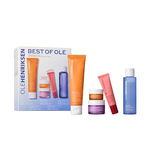 Ole Henriksen Best of Ole Skincare Essentials Set, 5-Piece Kit with Cleanser, Eye Cream, Moisturizer, Lip Treatment, and Toner Beauty & Personal Care Ole Henriksen