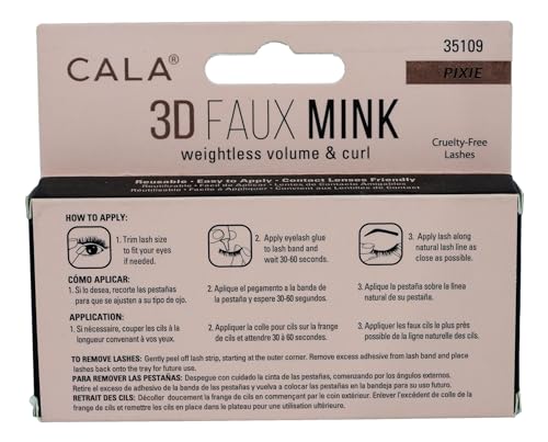 3D FAUX MINK LASHES: PIXIE Beauty & Personal Care Cala