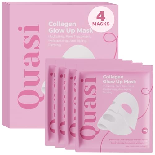 Quasi Bio-Collagen Face Mask Overnight - Hydrating Korean Sheet Mask - Niacinamide & Low Molecular Collagen - Firming & Smoothing Skincare for All Beauty and Personal Care Quasi Default Title