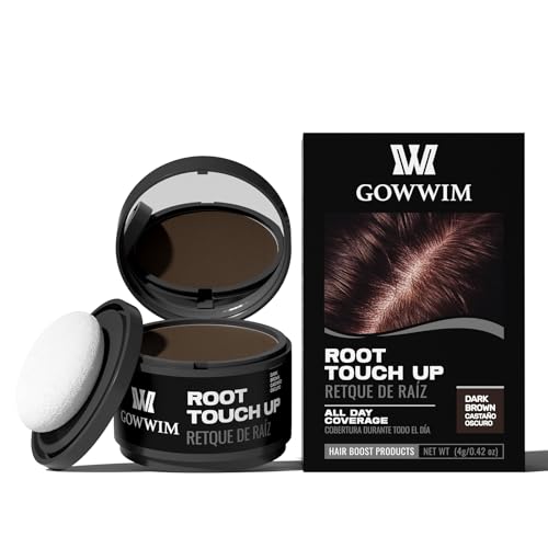 gowwim Hairline Powder(Dark Brown) Hair Root Dye, Instantly Hair Color Shadow Cover Gray Hair Root, Hair Touch-Up, Thin Hair Powder 4 g Beauty & Personal Care gowwim