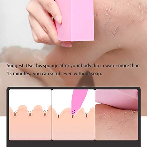 CHRUNONE 3 pcs Exfoliating Bath Sponge, Bath Sponge for Shower, Dead Skin Sponge Remover for Body Beauty & Personal Care CHRUNONE