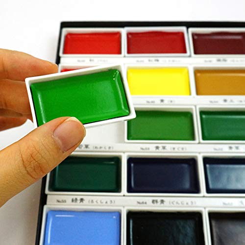 Kuretake GANSAI TAMBI Watercolor Paint Set 24 Colors, Professional-quality art supplies for artists adult painting aketching, Non-Toxic, Made in Japan Beauty & Personal Care Kuretake