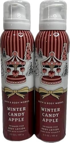 Bath & Body Works Body Winter Candy Apple Fizz Shimmer Lotion 3.5 Ounces Each Pack of 2 Beauty & Personal Care Bath & Body Works
