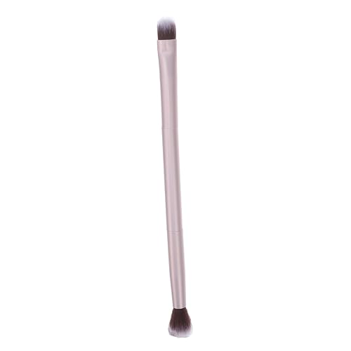 Double Ended Eyebrow Eyeshadow Brush Foundation Makeup Cosmetic Tool (Shallow Matted Gold) Beauty & Personal Care Lurrose